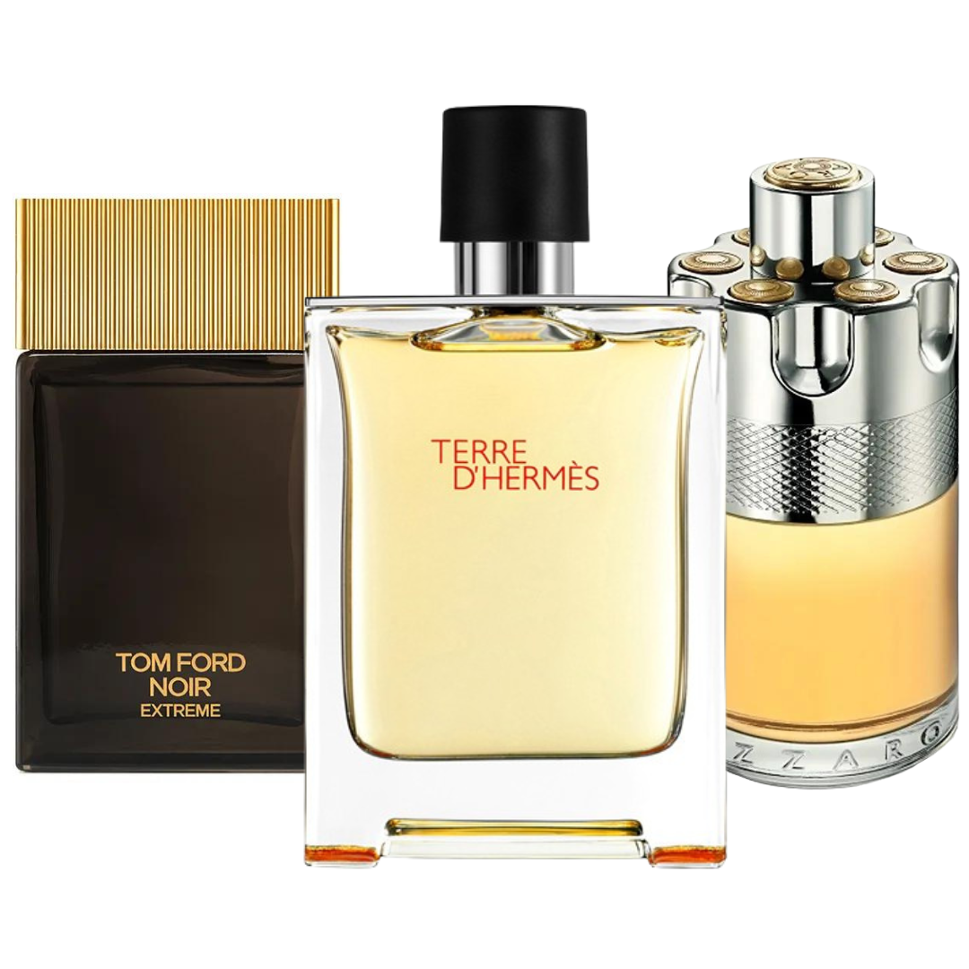 Set of 3: Terre d'Hermès, Azzaro Wanted &amp; Tom Ford Noir Extreme – 100ml